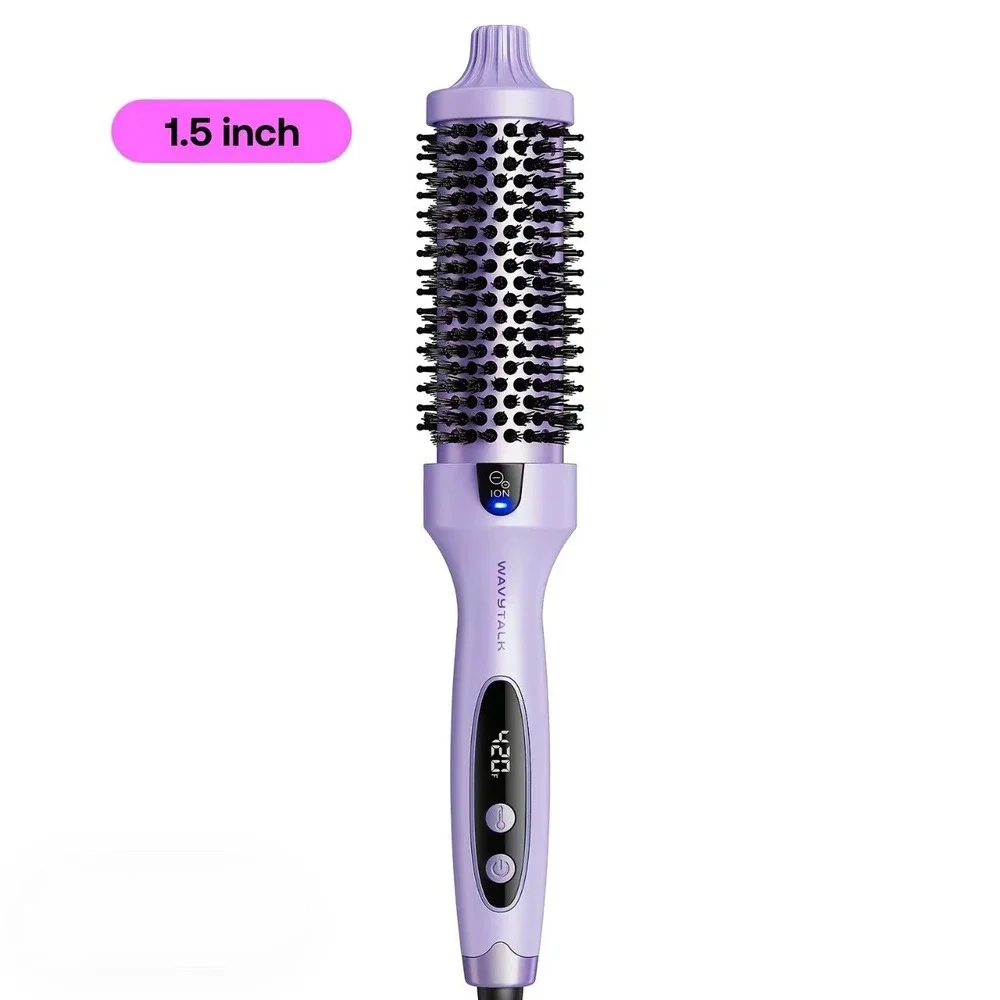 Wavytalk Thermal Brush 1.5 Inch Ionic Heated Round Brush Lavender Purple 420F